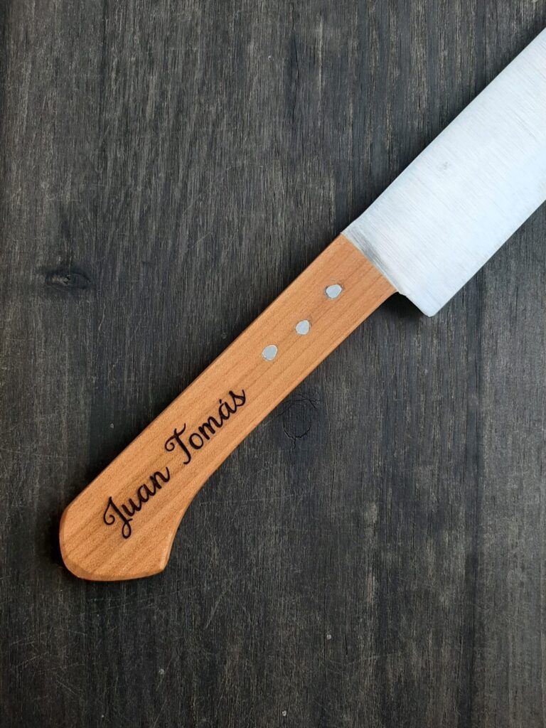 Lavirola PC Cuchillo queso mango doble_Personalizacion