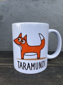 Lavirola Taza ardilla-zorro blanco